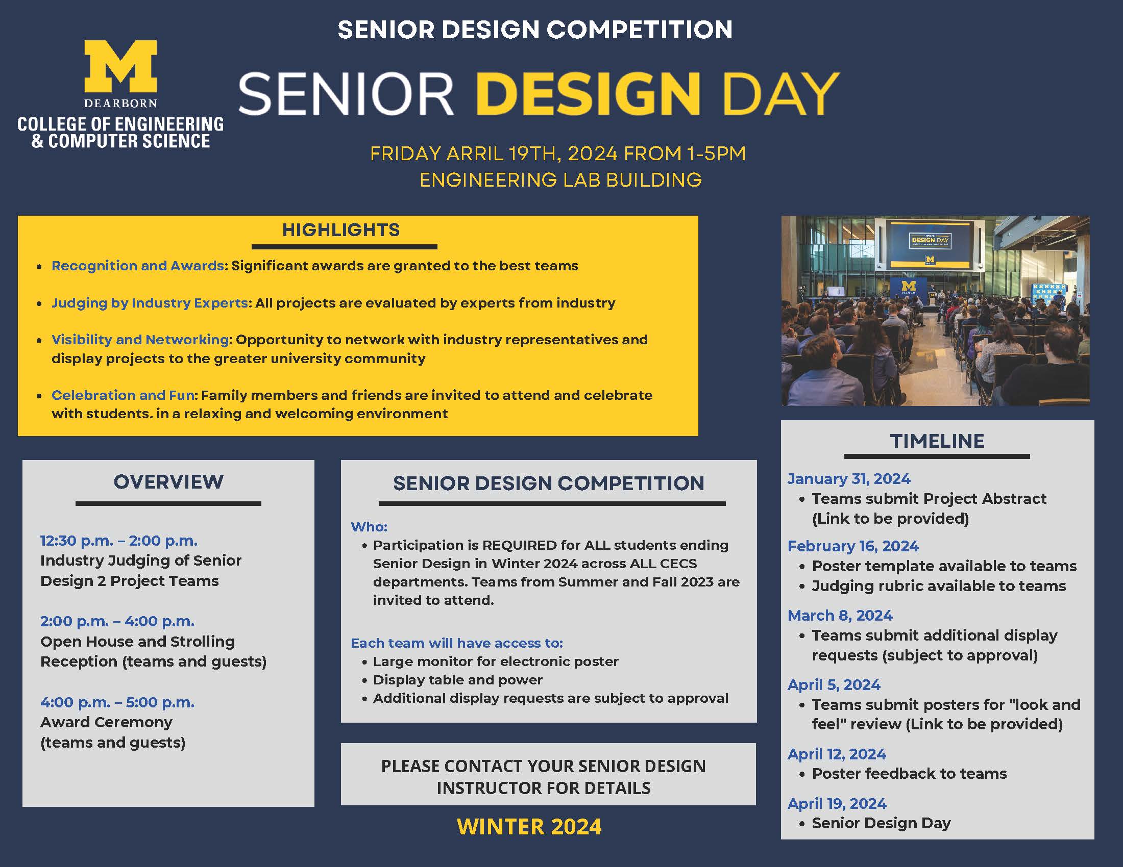 Senior Design Day Flyer