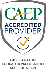 CAEP Accredited Provider - Excellence in Educator Preparation Accreditation logo
