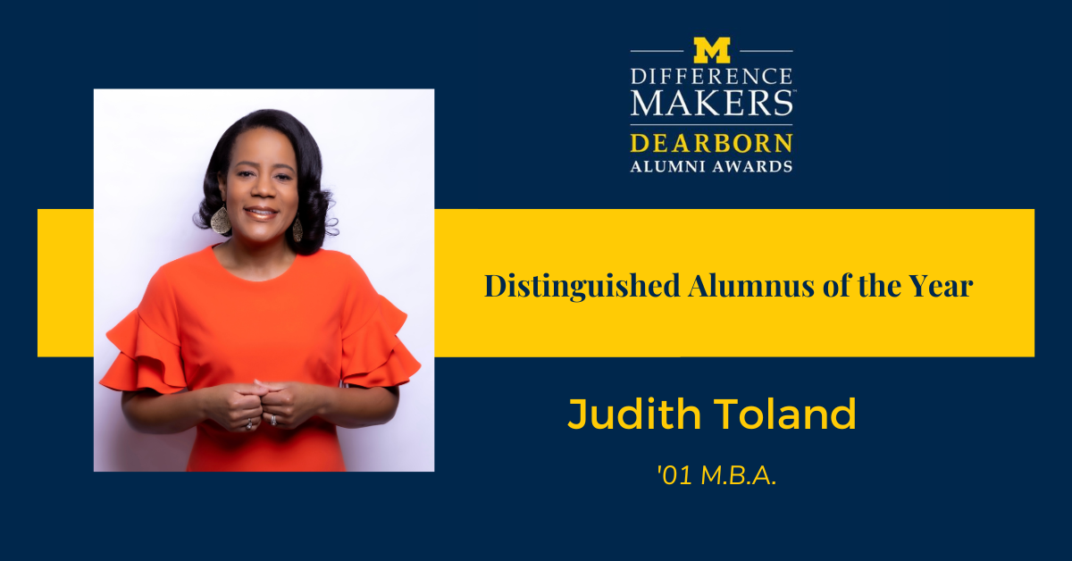 Distinguished Alumnus of the Year Judith Toland