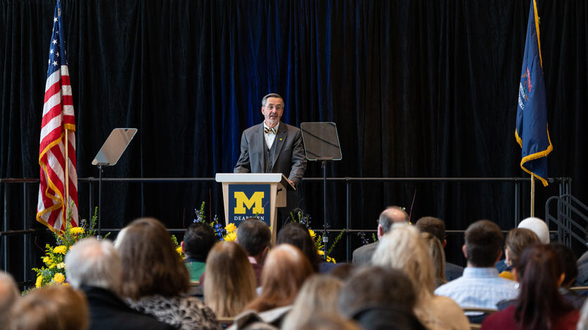 Chancellor Domenico Grasso gives his 2022 State of the University address.