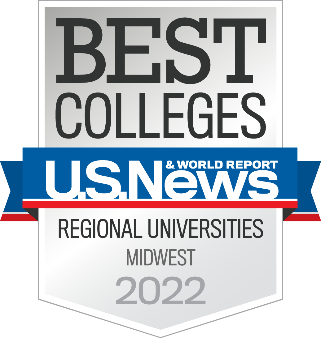 Best Regional University in the Midwest Badge for the year 2022