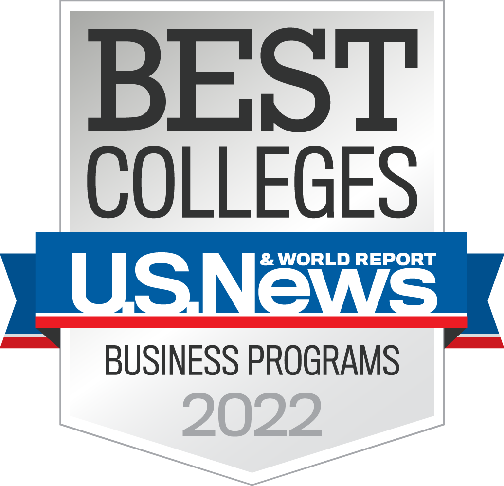 U.S. News & World Report Best Business Programs 2020 badge