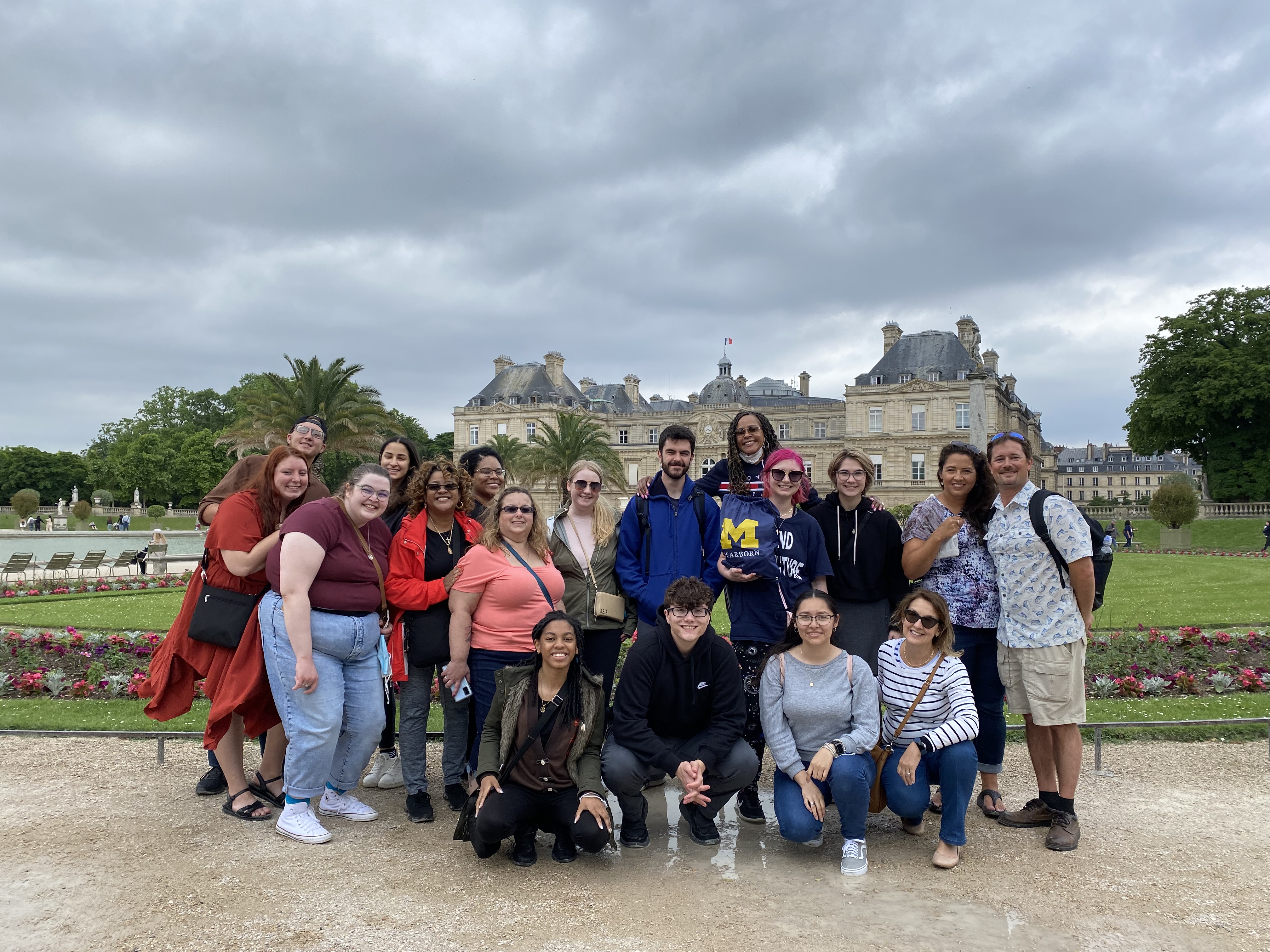 Photo of students and faculty who attended the Study Abroad trip to France in summer 2022