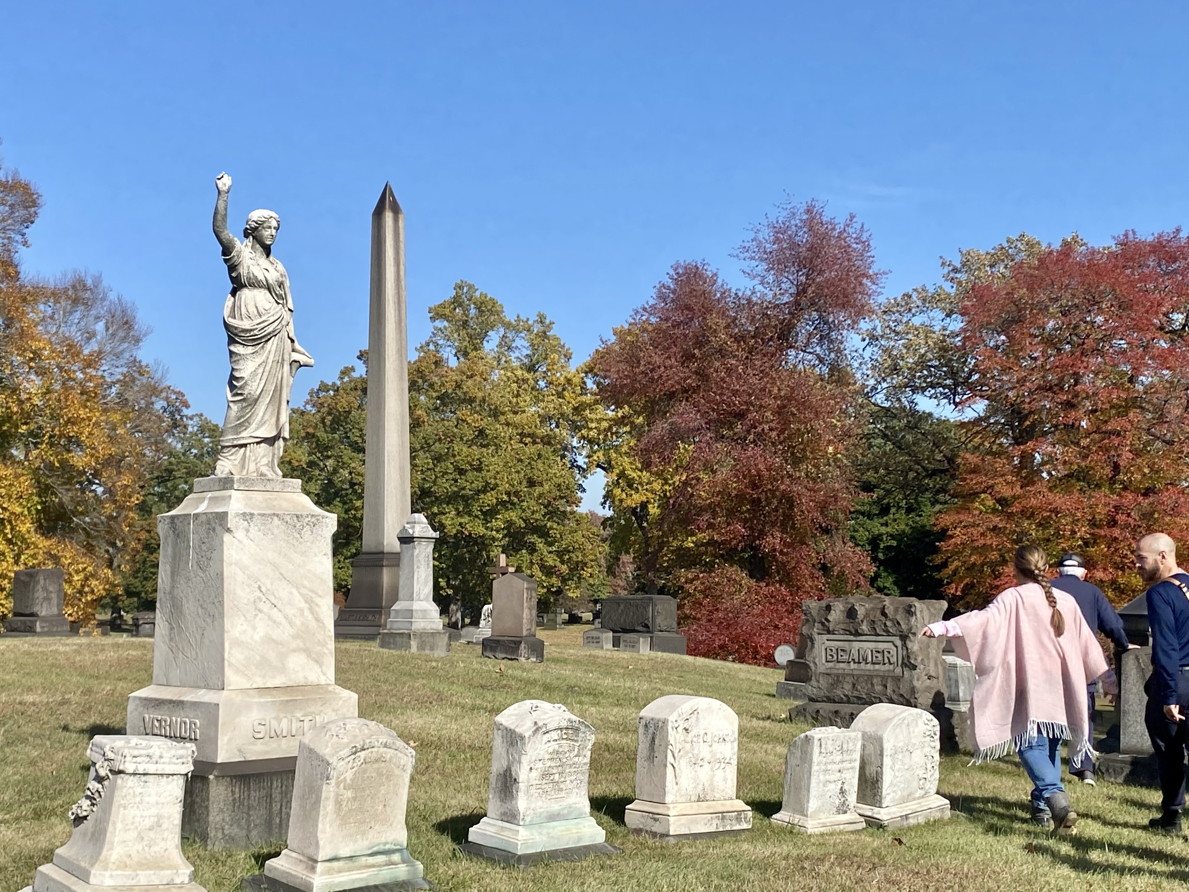 Photo of James Vernor's family plot at Woodmere Cemetery