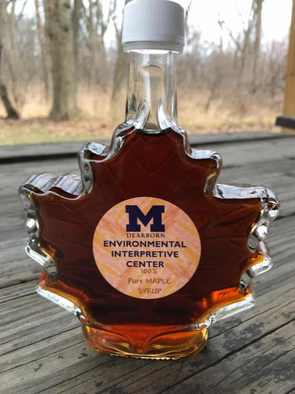 Photo of EIC maple syrup bottle
