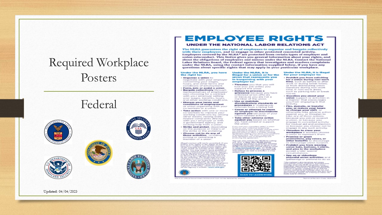Employee Rights Under the National Labor Relations Act poster