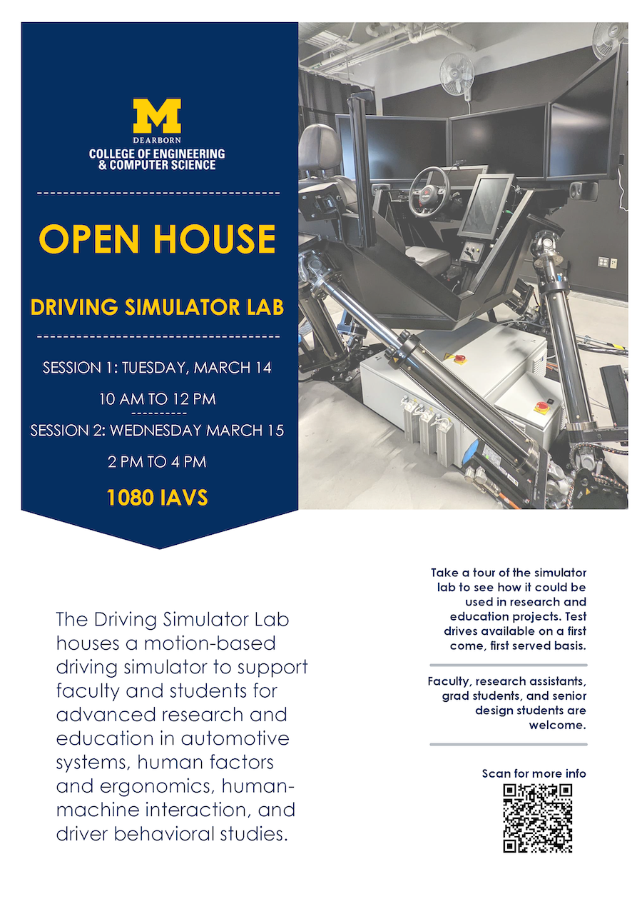 Open House: Driving Simulation Lab