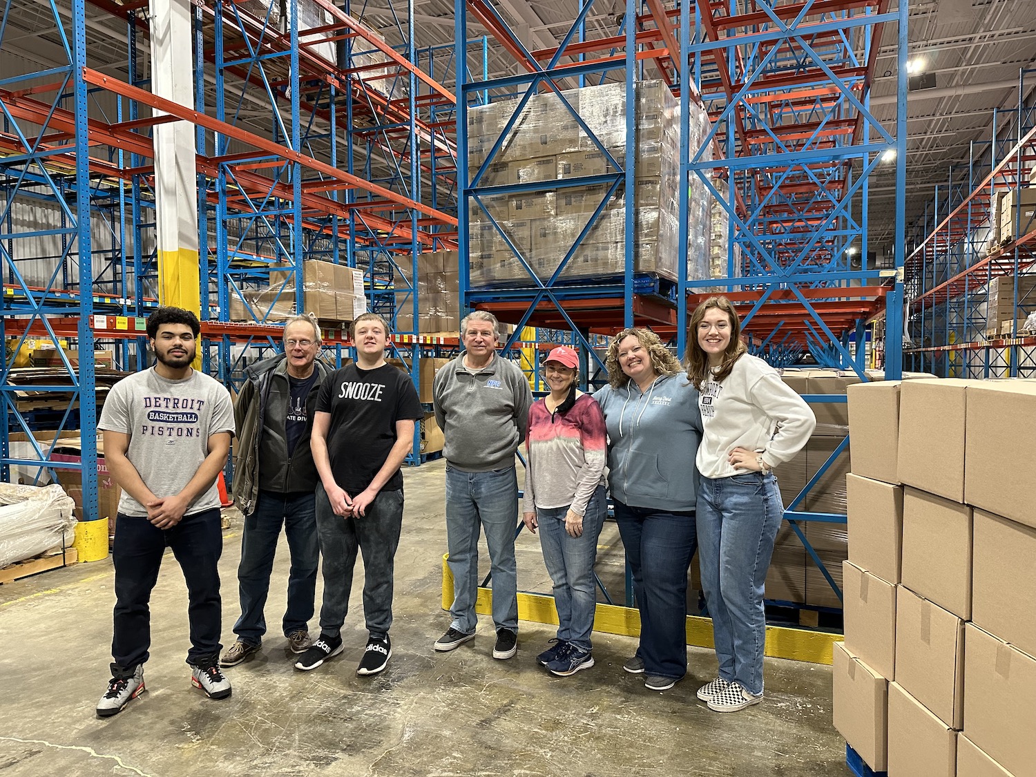 MLK Day of Service volunteers spent time at Gleaners in Taylor