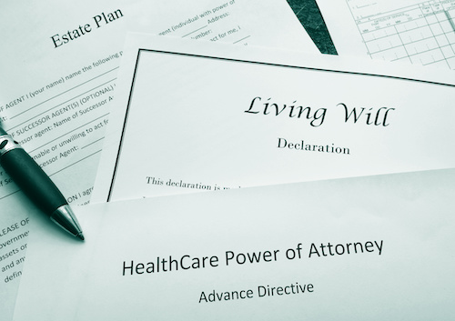 Photo of estate planning documents