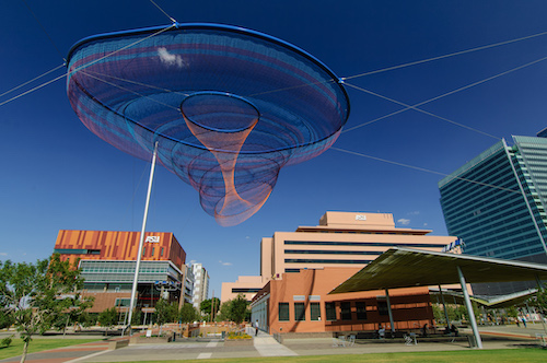  Modern buildings on Arizona State University's Tempe campus. 