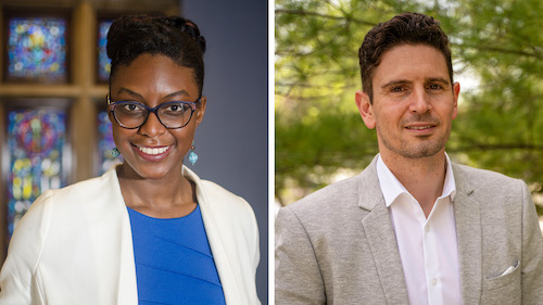  Headshots of Assistant Professors DeLean Tolbert Smith and Georges Ayoub 