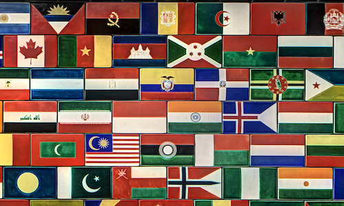  International Flag Mural (located in the UC) 