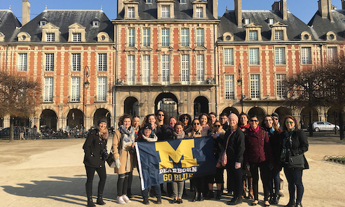  UM-Dearborn students in Paris 