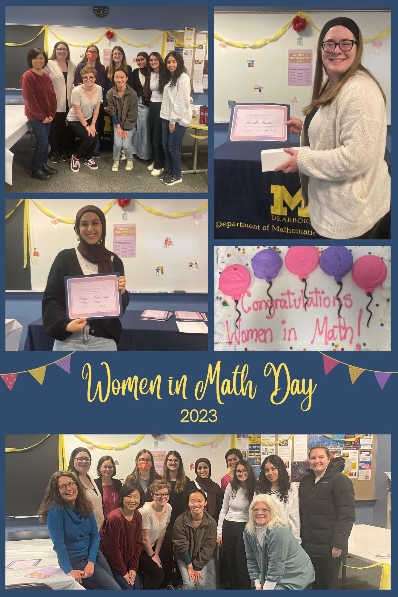 Women in Math Day 2023 collage