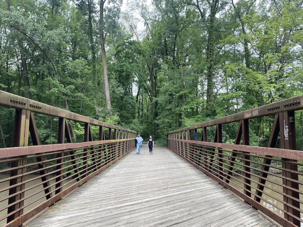 Rouge Trail southside bridge