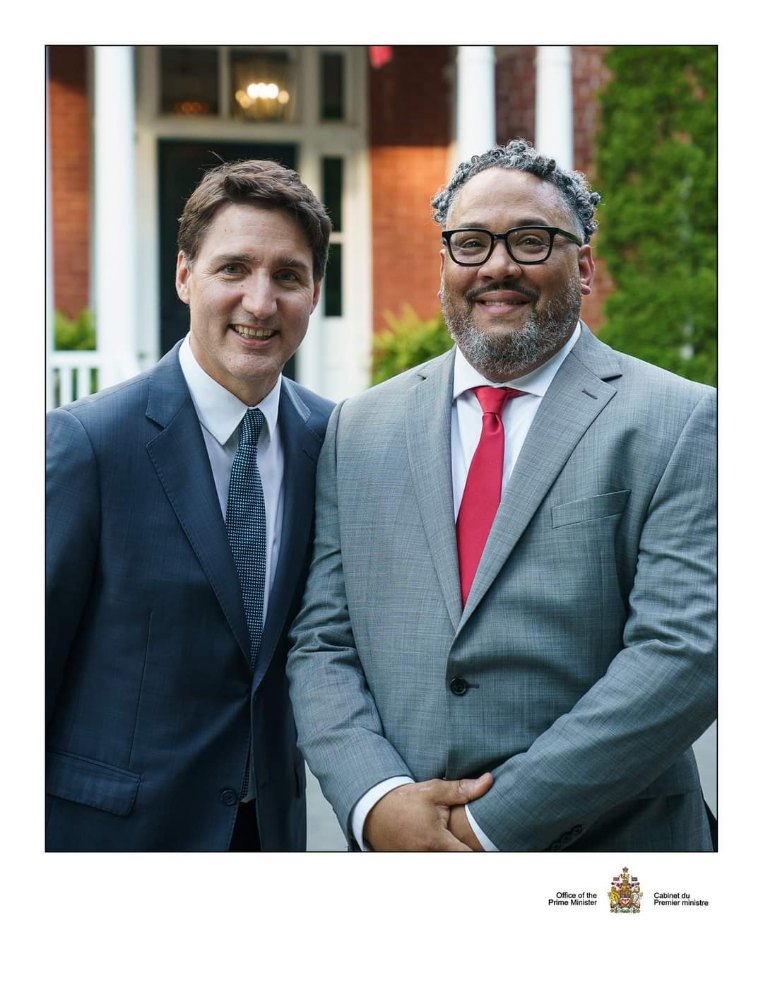 Vincent Intrieri and Canadian Prime Minister Justin Trudeau