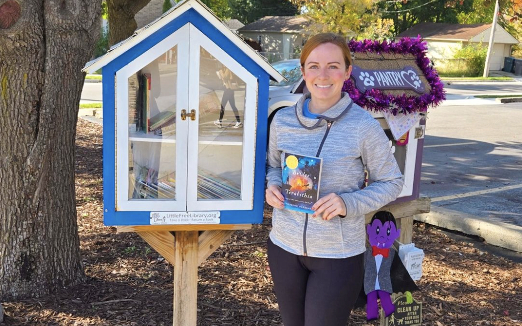 Rep. Erin Byrnes is at a little library in Dearborn Heights