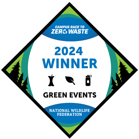 Green events award badge for 2024