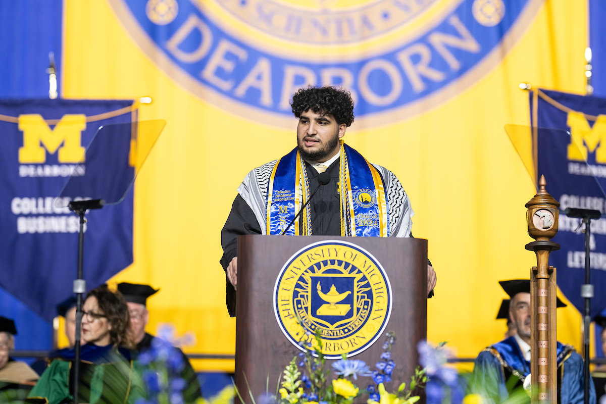 Scene from Fall 2024 commencement