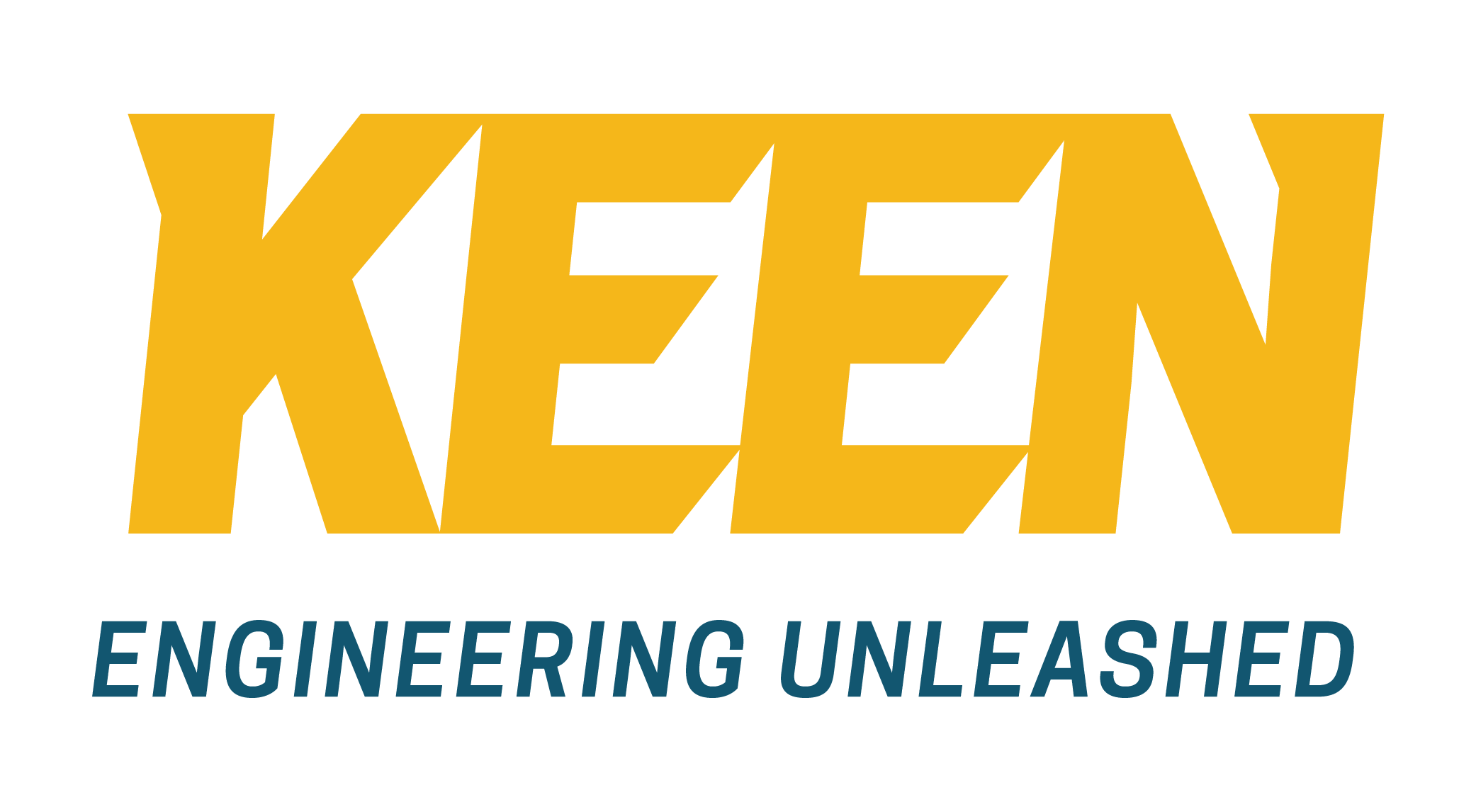 Logo of KEEN, Engineering Unleashed, featuring the word "KEEN" in large bold letters above the tagline "Engineering Unleashed" in smaller font.