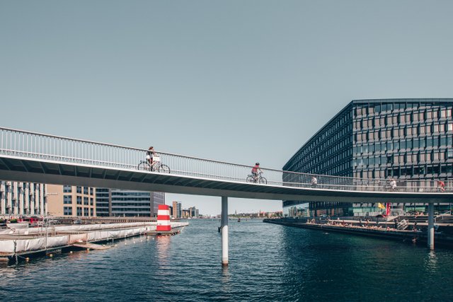 A bicycle bridge in Denmark, Cykelslangen