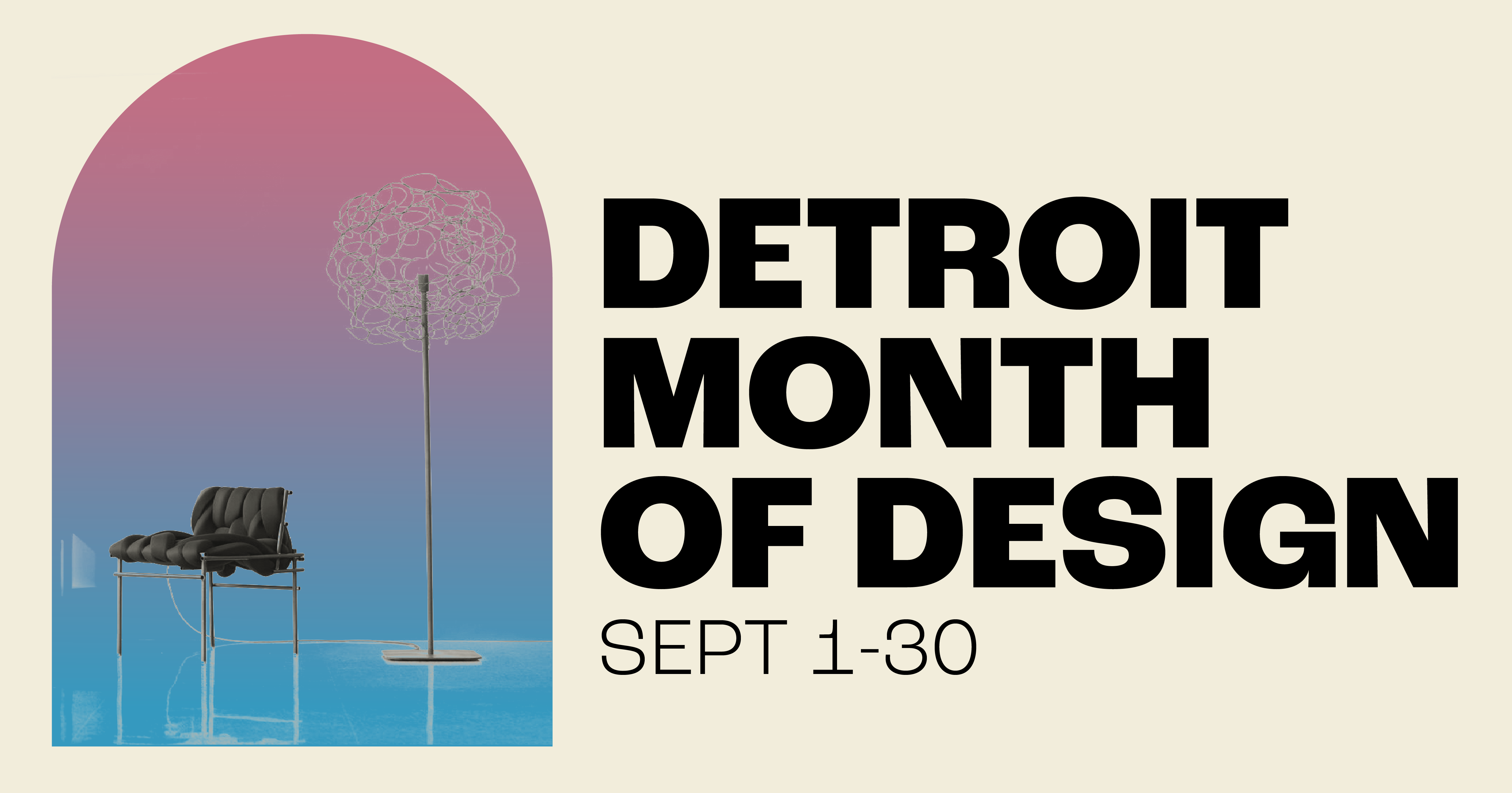 Poster: Detroit Month of Design, Sept 1-30