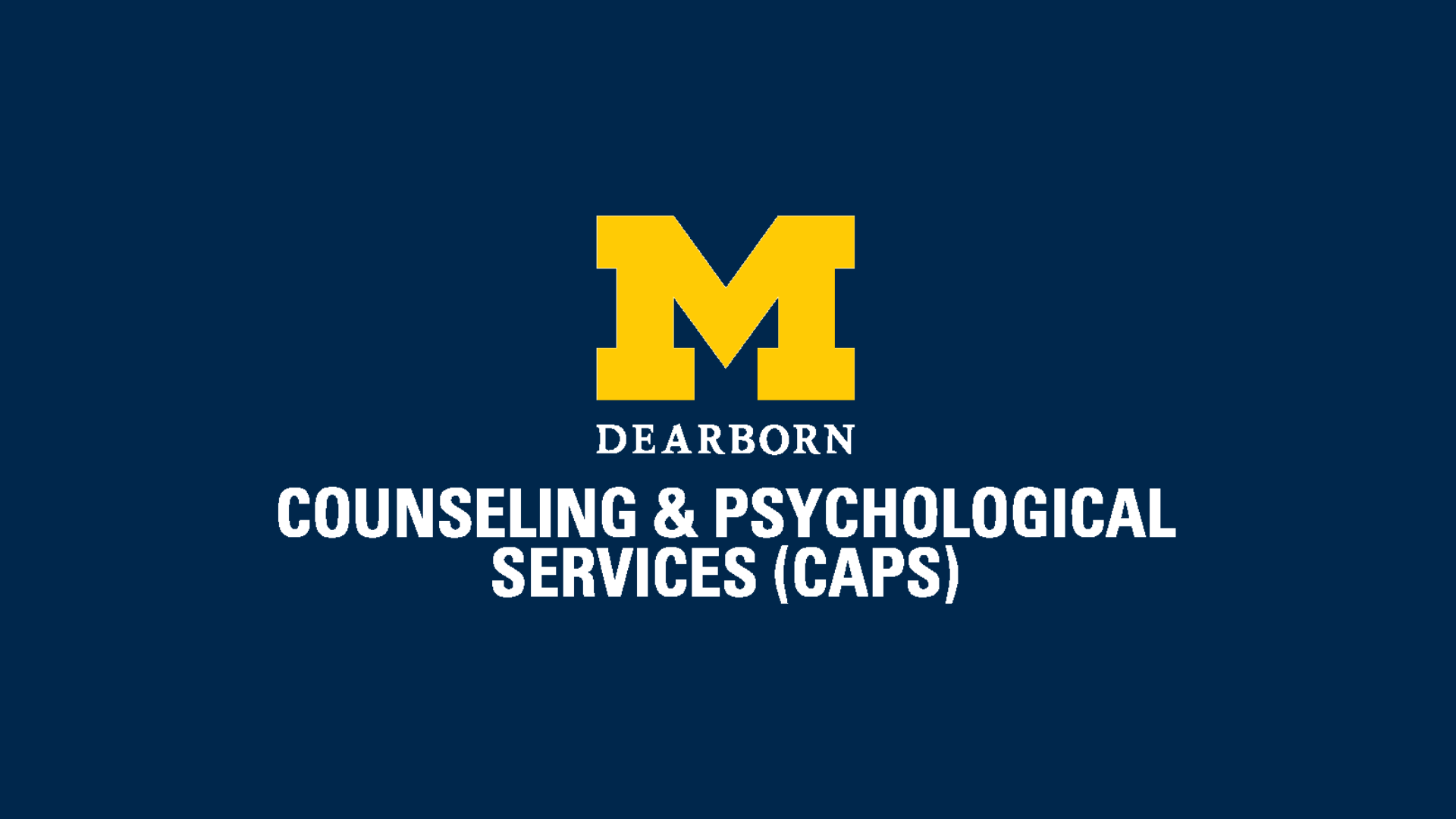 UM-Dearborn Counseling & Psychological Services (CAPS) logo