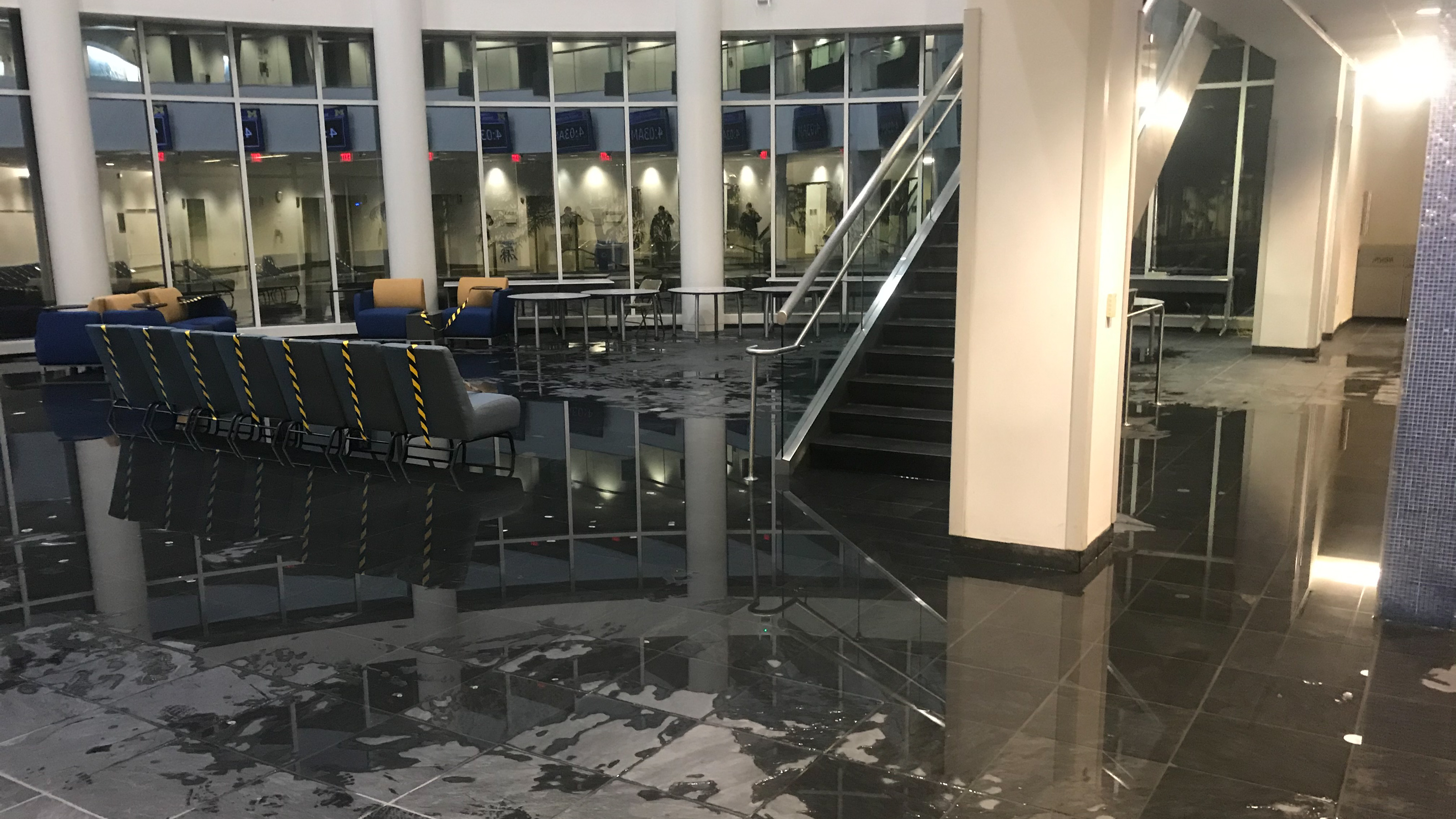 Intense rainfall causes flooding at UMDearborn University of MichiganDearborn