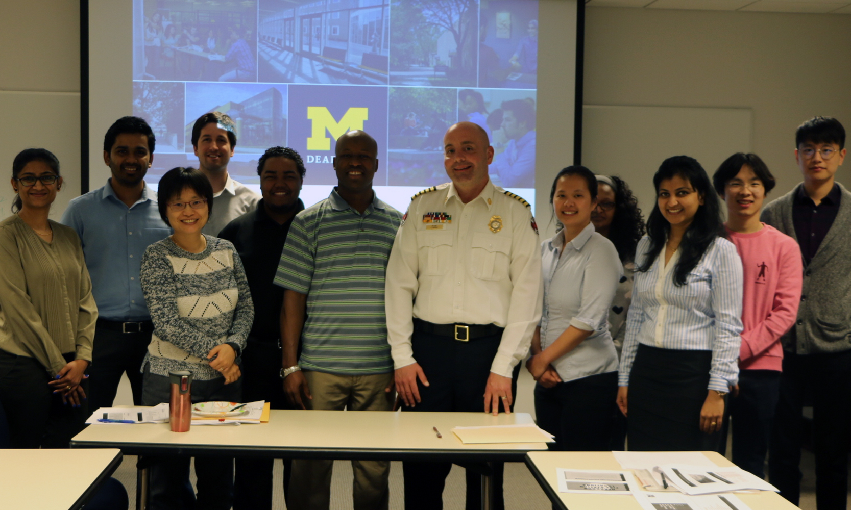 COB class meets with Dearborn Fire Department