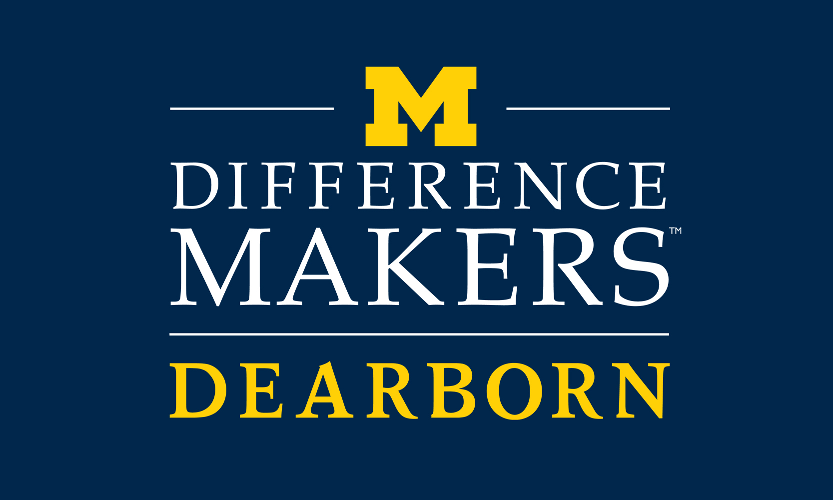 UM-Dearborn Difference Makers logo