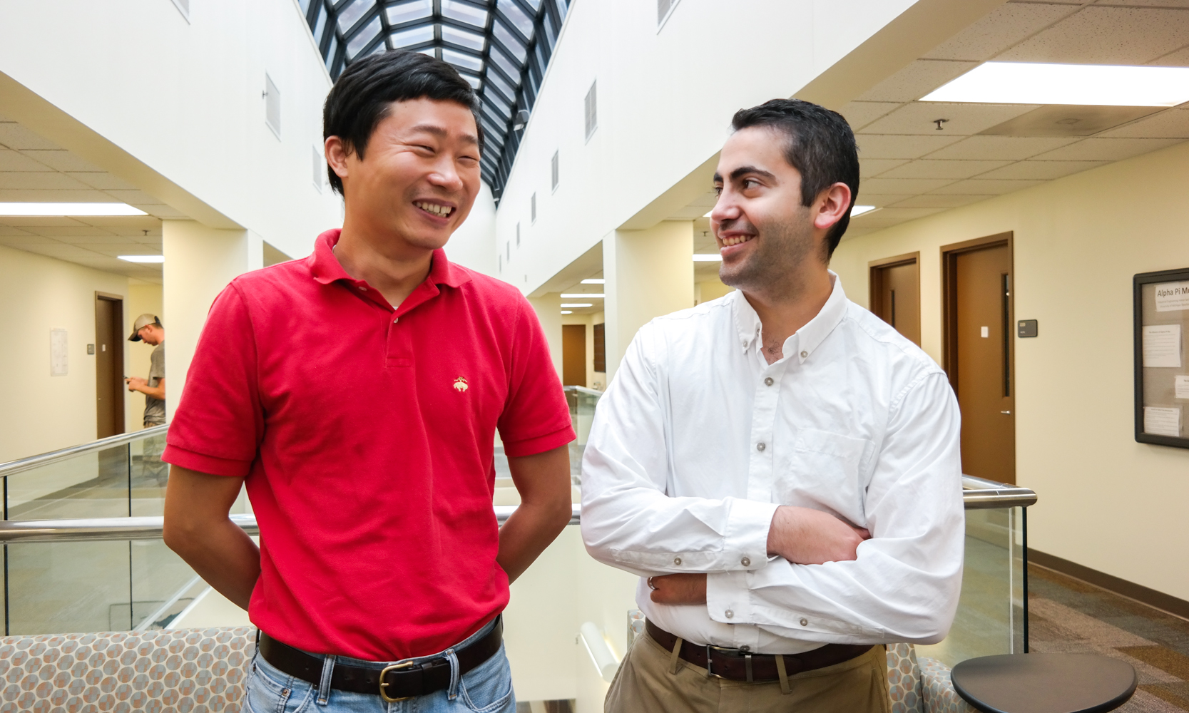 CECS faculty members Feng Zhou and Abdallah Chehade