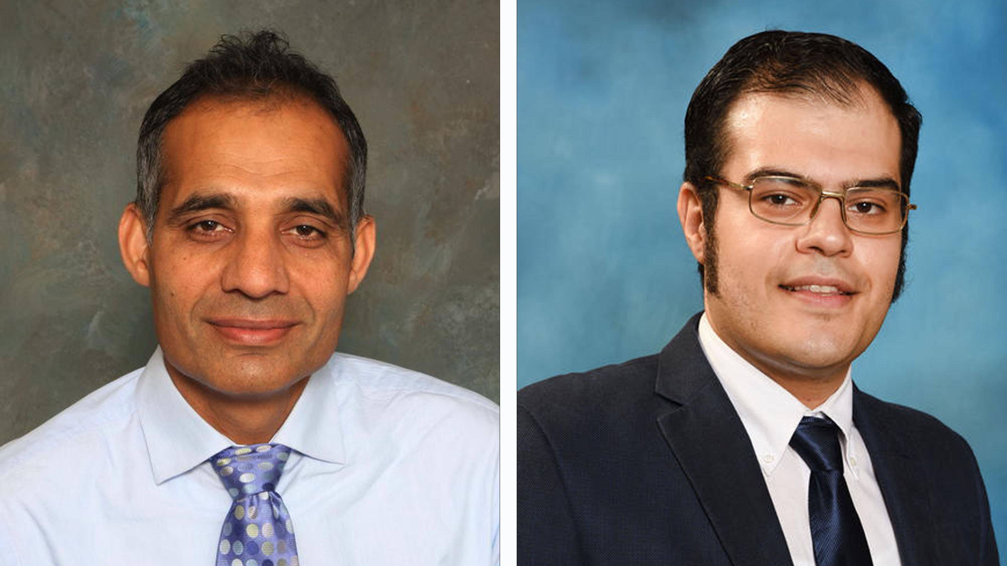 Headshots of Associate Professor Hafiz Malik and Assistant Professor Alireza Mohammadi