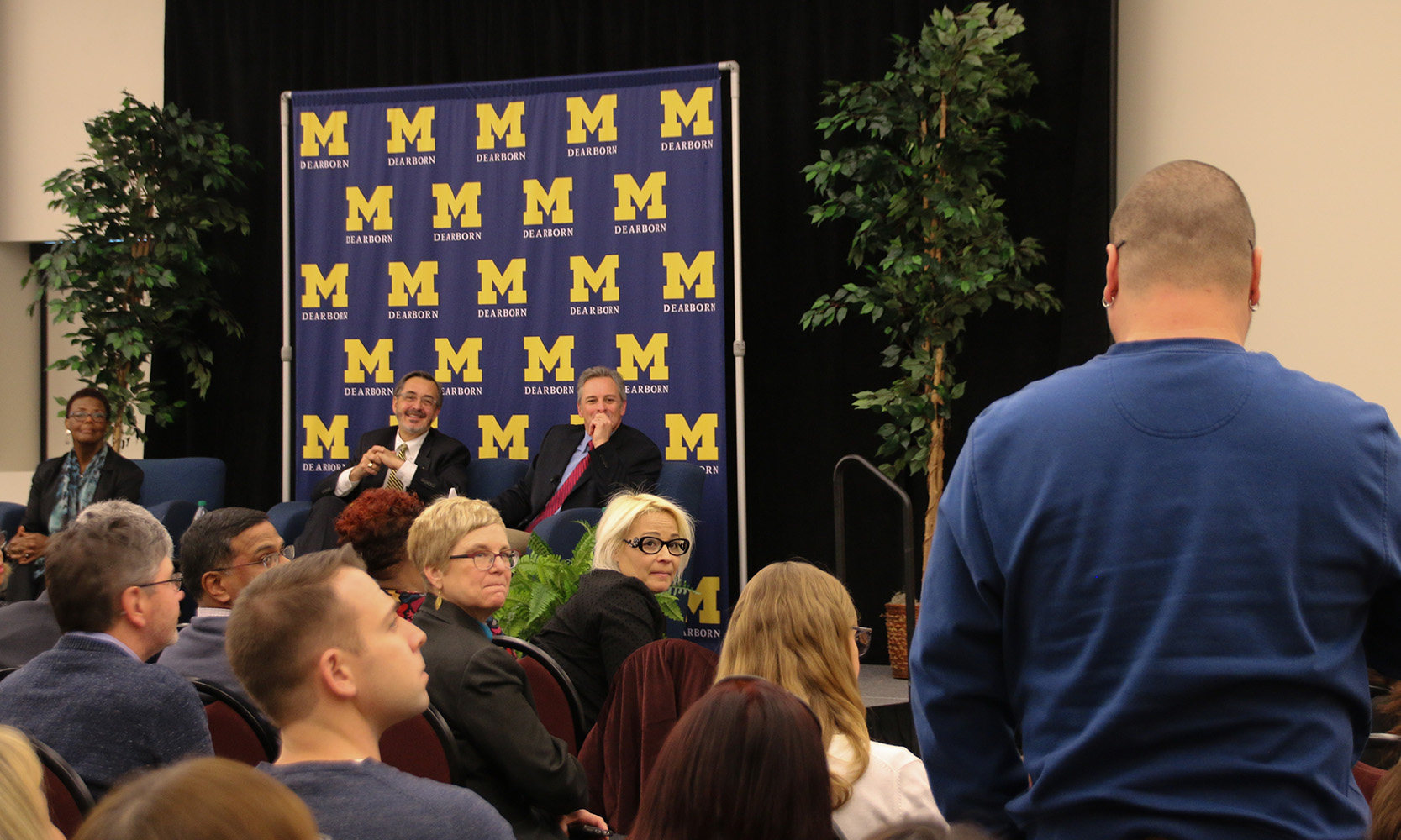 UM-Dearborn Chancellor Grasso leads panel discussion