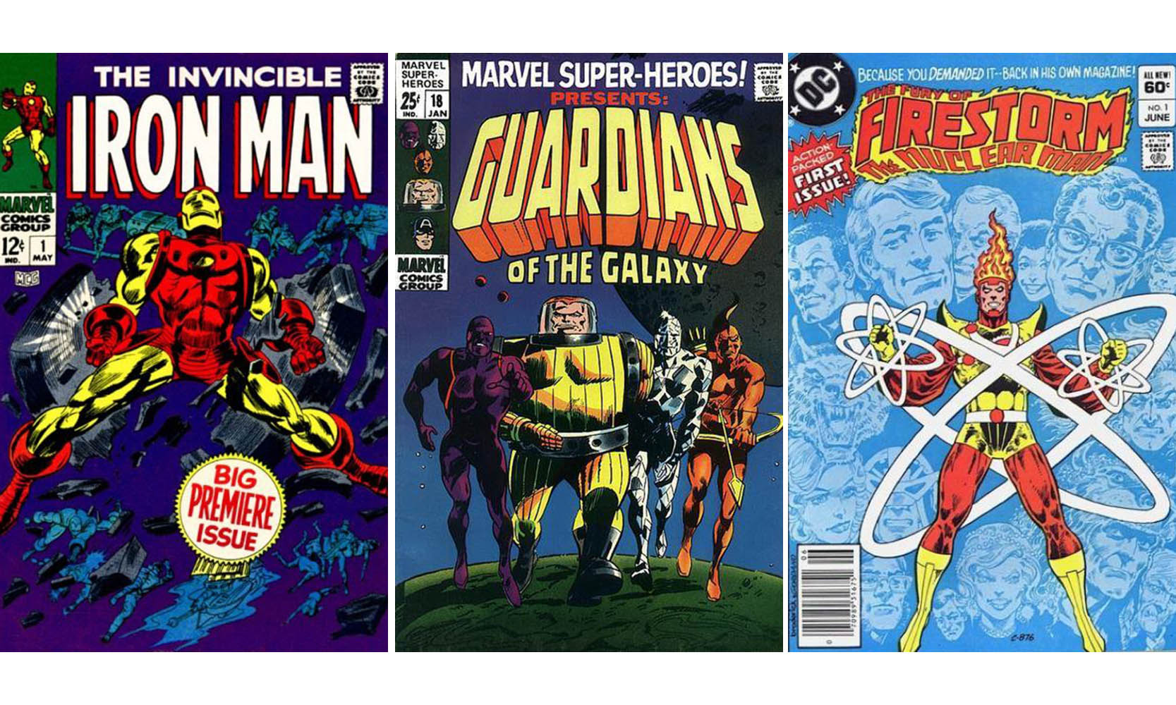 3 covers of comic books