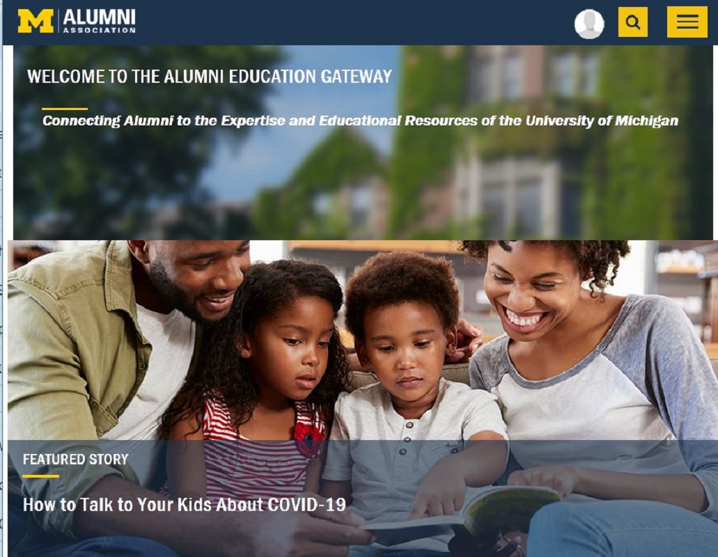 Screenshot of AAUM Education Gateway