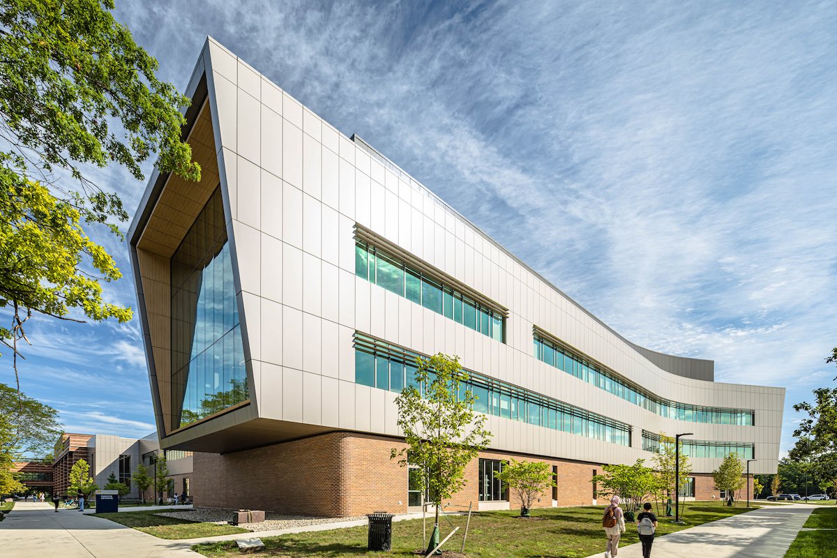 An exterior view of the new Engineering Lab Building
