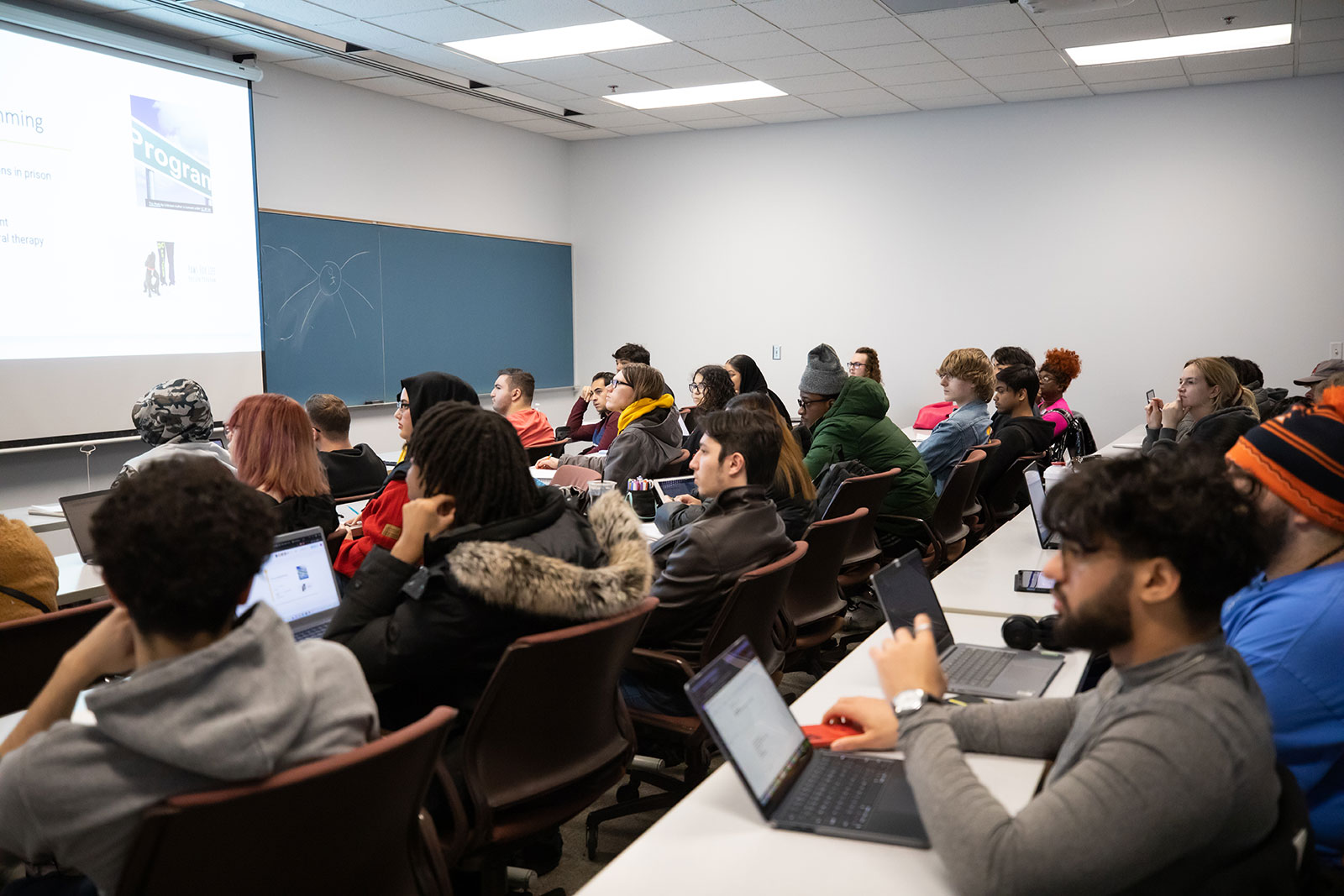 Students in a lecture in CASL