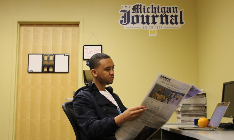 Adrian at the Michigan Journal