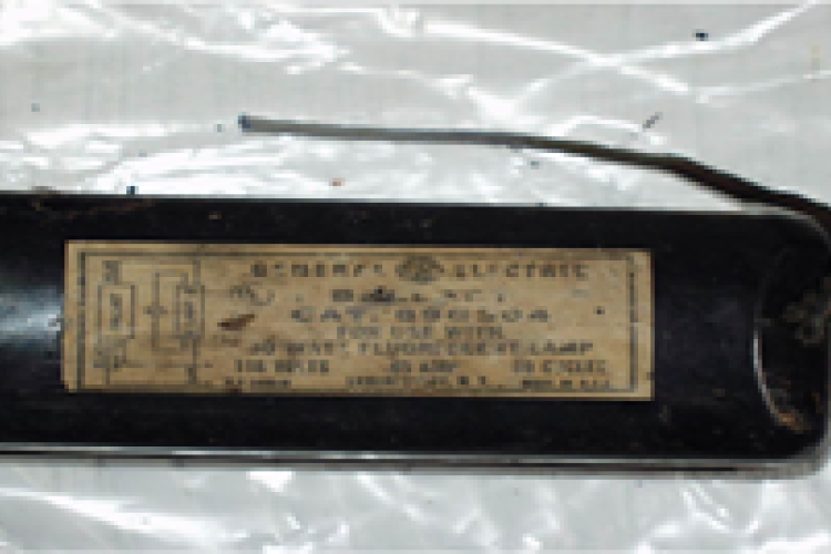 Light Ballast label