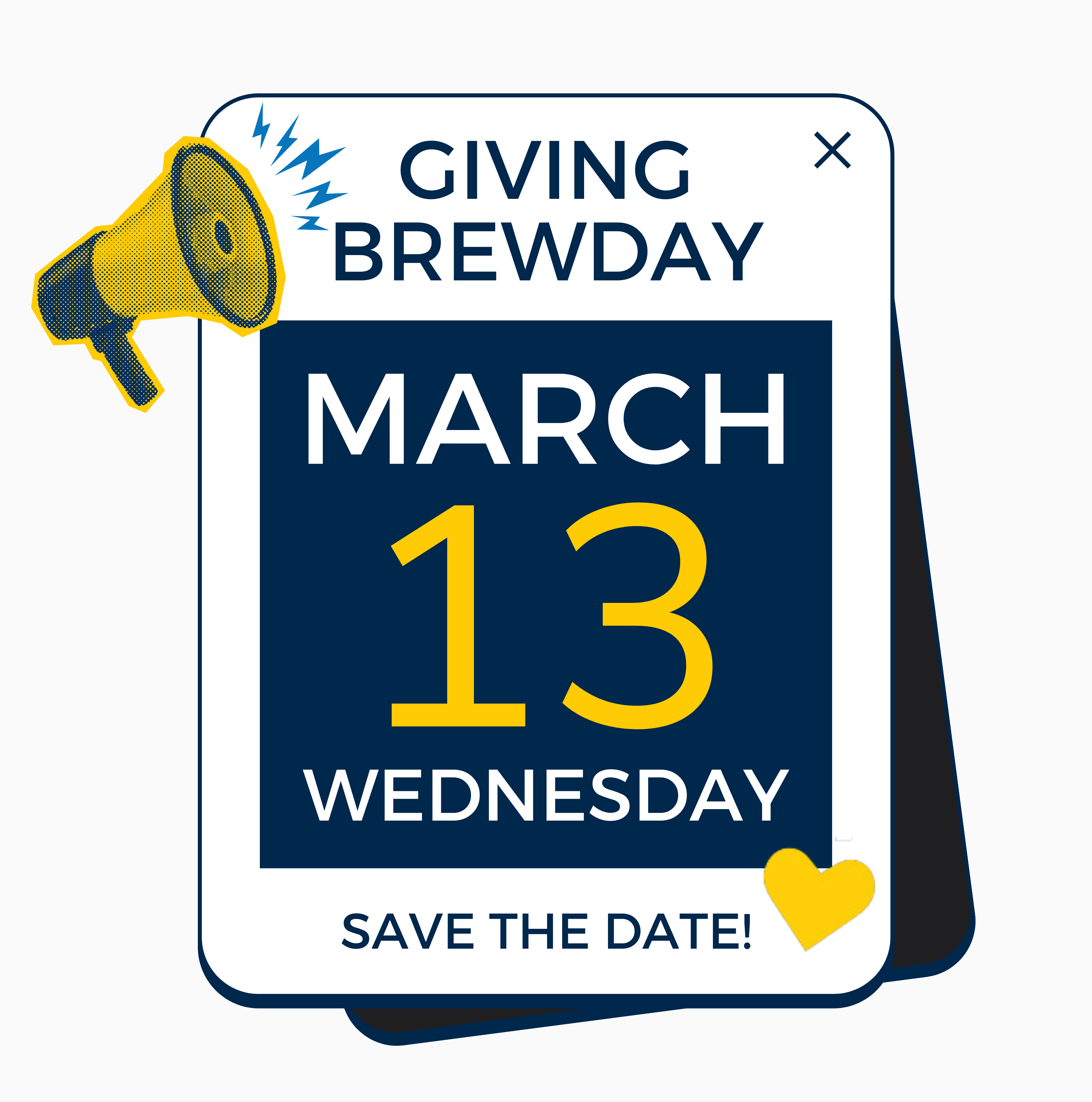Giving Brewday, March 13, Save the date!