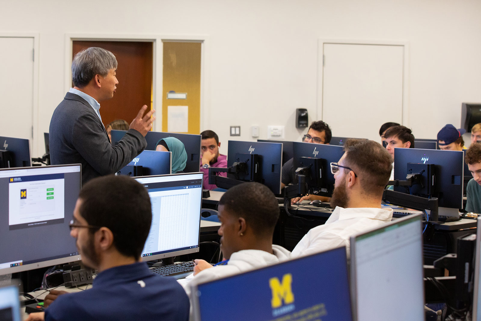 Students in computer lab