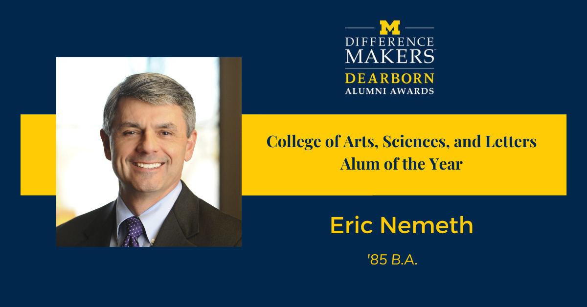 Eric Nemeth, '85 B.A., CASL Alum of the Year