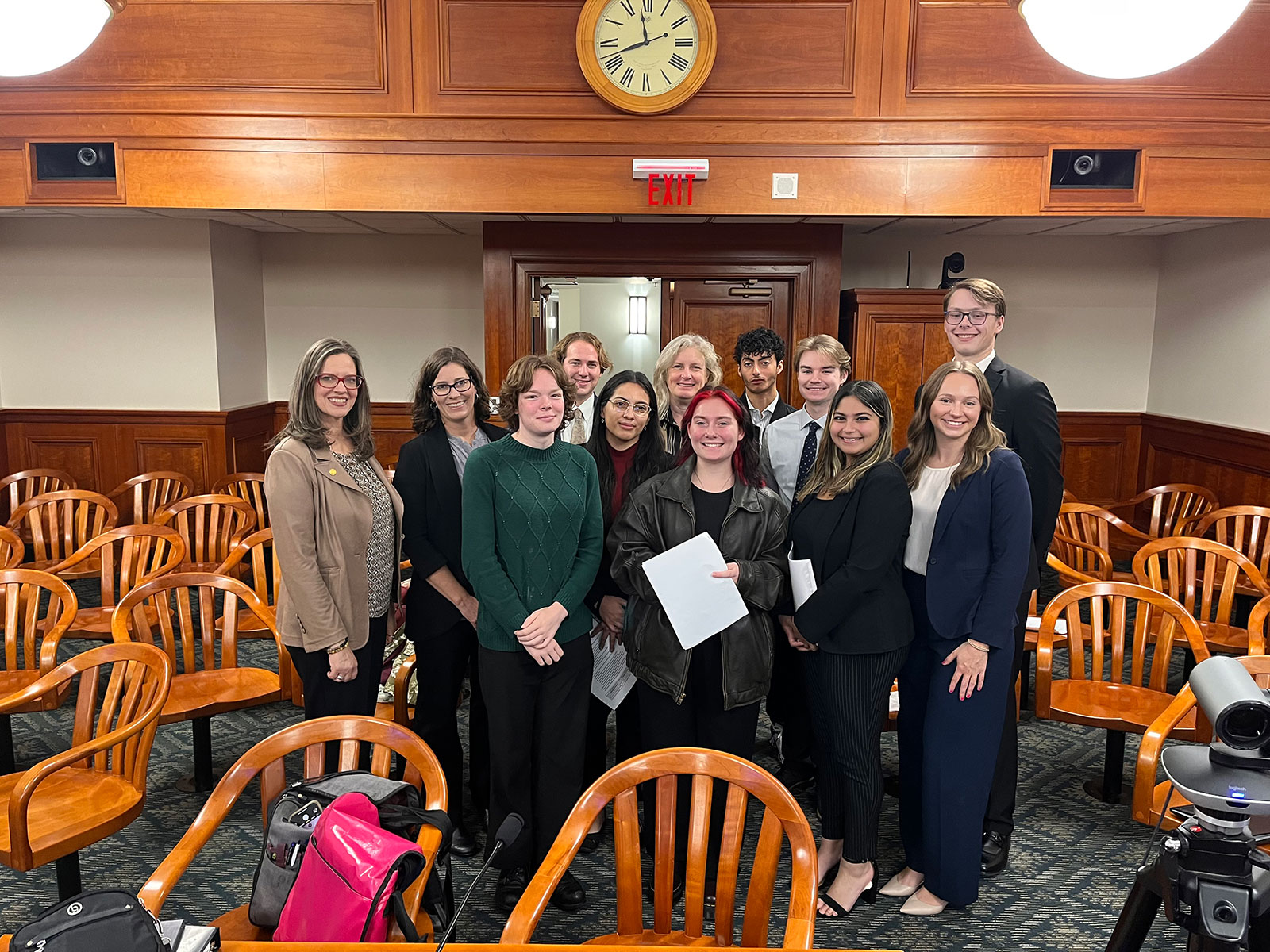 Sociology students at the Michigan legislature