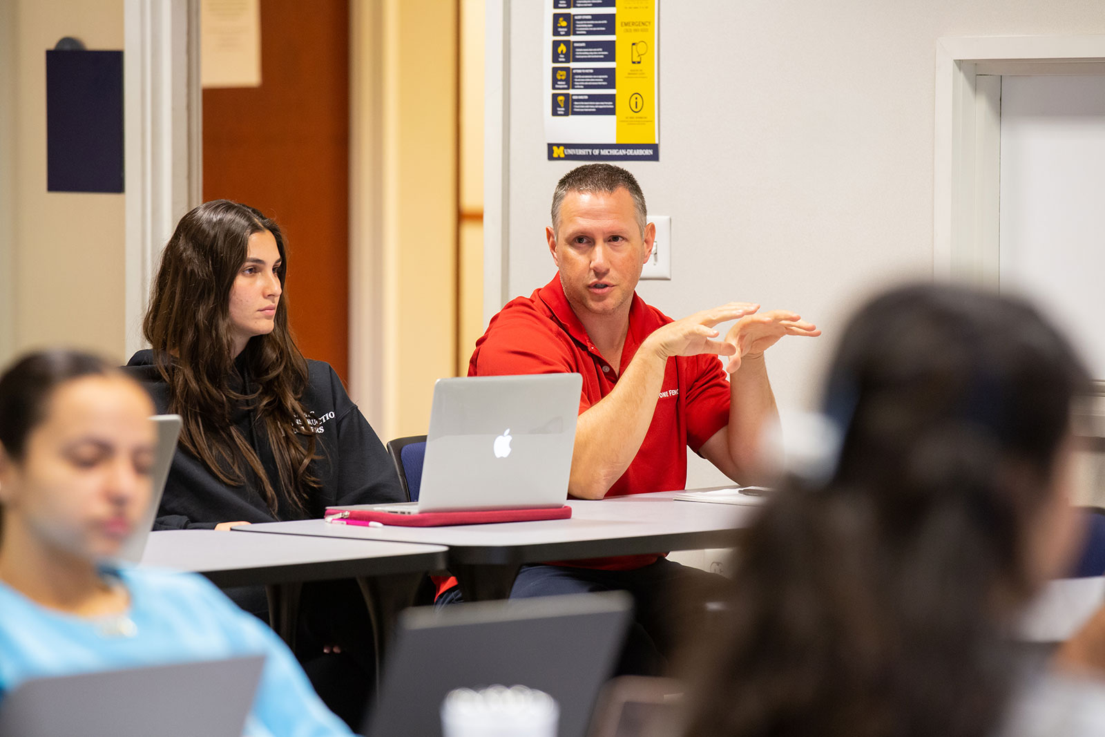 Students in class