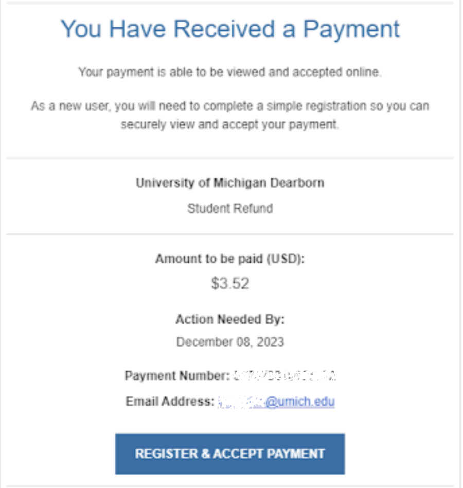 Received Payment Screenshot