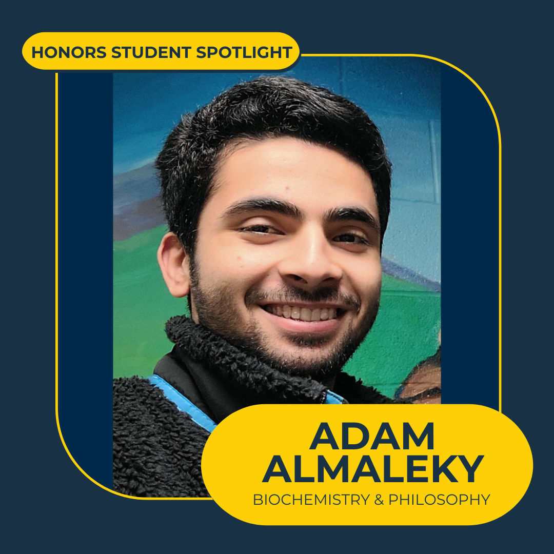 honors student Adam Almaleky