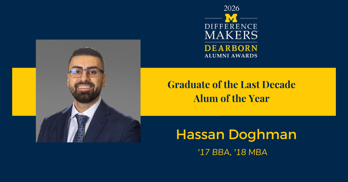 Hassan Doghman, '17 BBA, '18 MBA