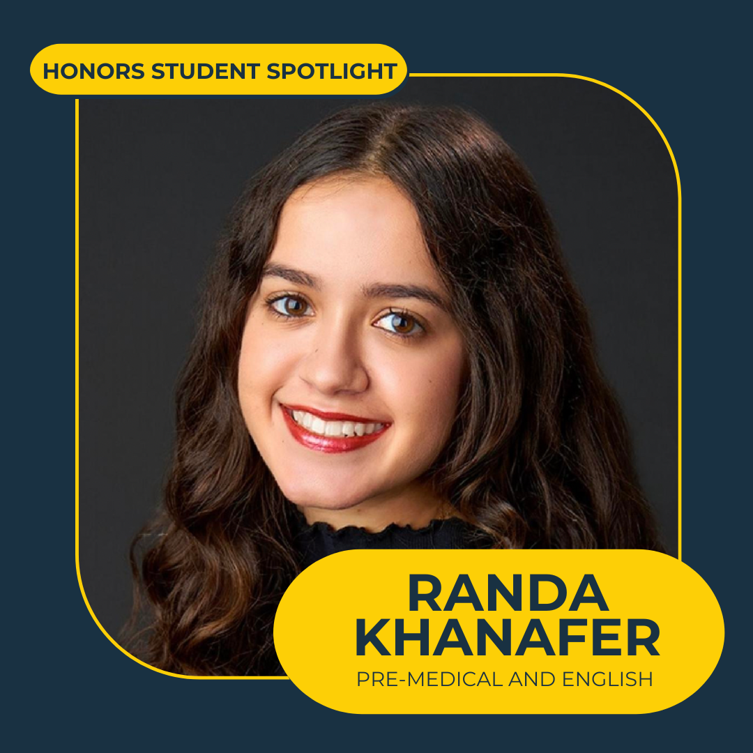 Honors Student Randa Khanafer headshot