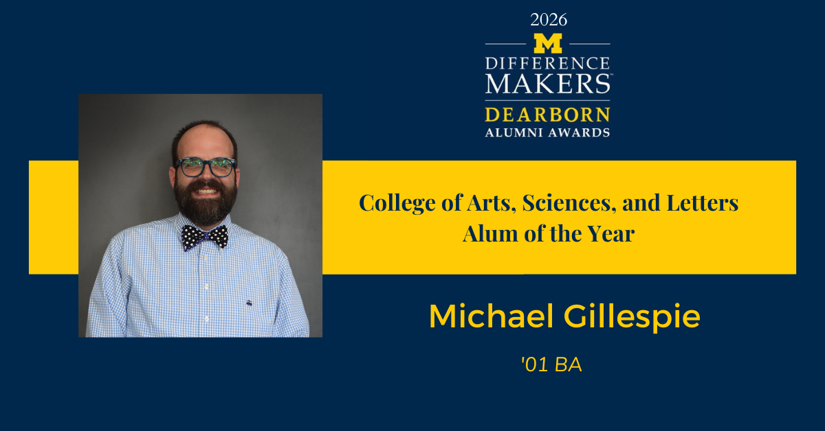 Michael Gillespie, PhD, '01 BA