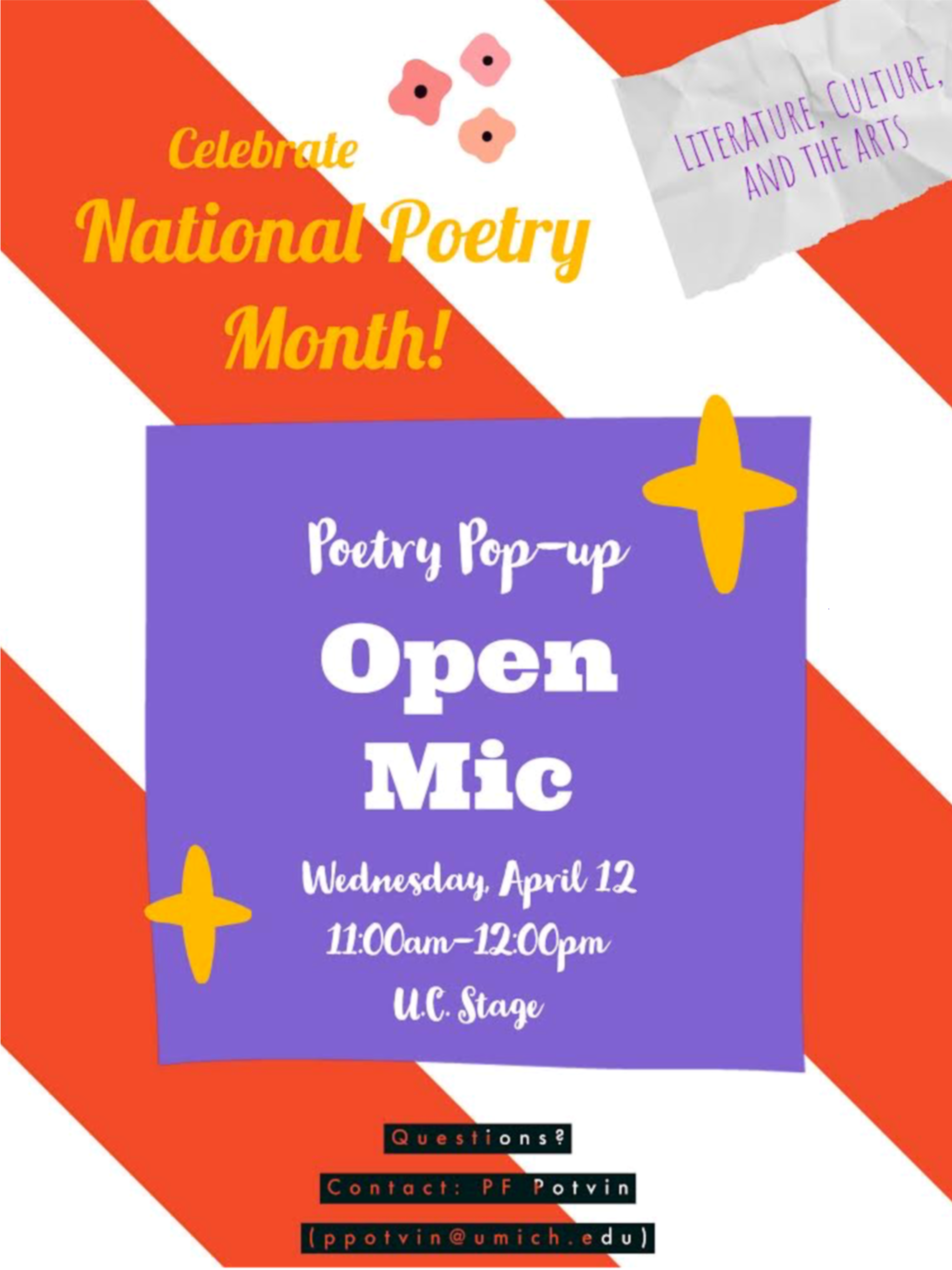 Poetry Pop-up event